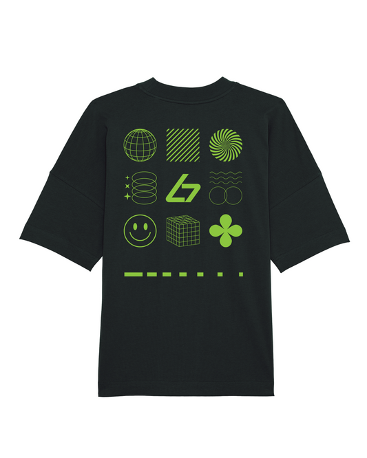 Green Iconic Elements T-shirt [Black]